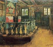 Harriet Backer Alteret i Uvdal kirke oil